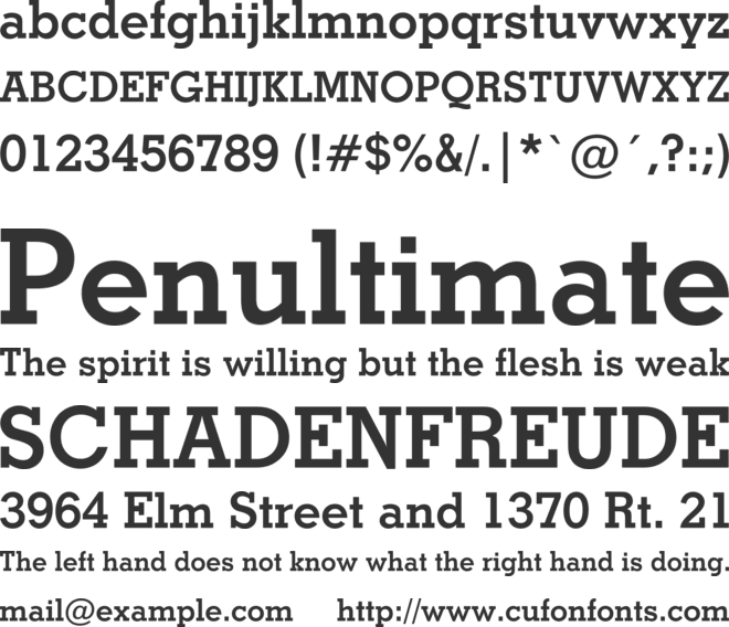 Stymie Lt BT font preview