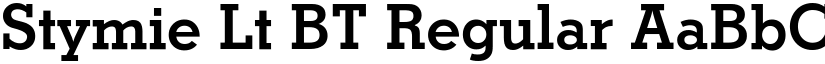 Stymie Lt BT Regular font
