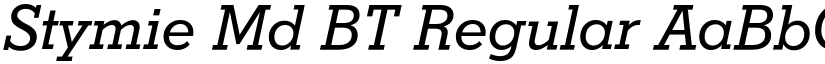Stymie Md BT Regular font