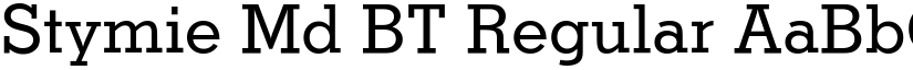Stymie Md BT Regular font