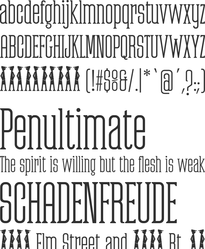 Partizano font preview
