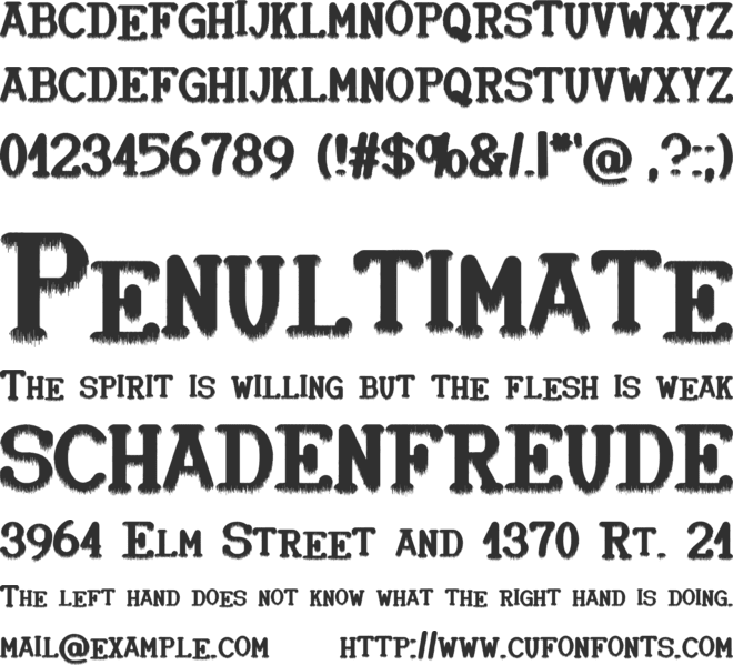 Windy Day font preview