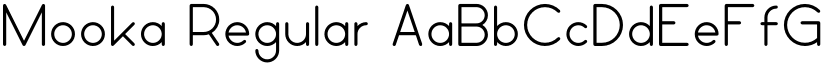 Mooka Regular font