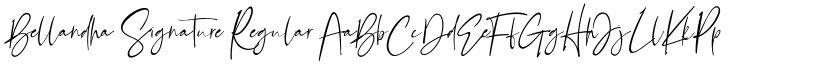 Bellandha Signature Regular font