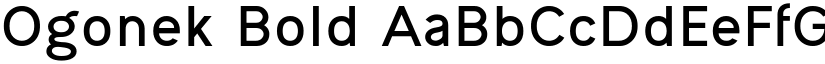 Ogonek Bold font