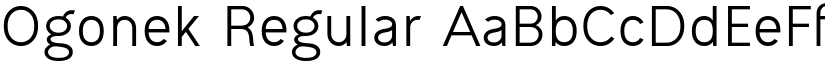 Ogonek Regular font
