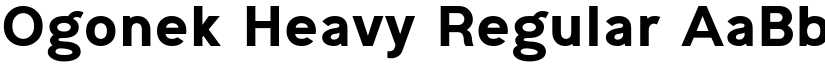 Ogonek Heavy Regular font