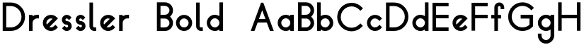 Dressler Bold font