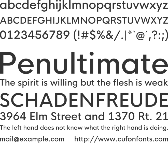 HK Nova font preview