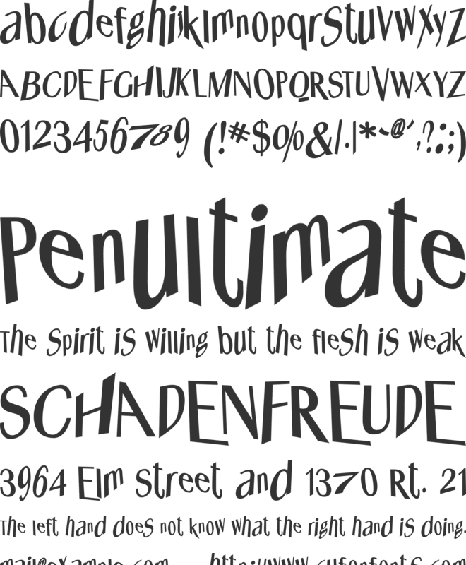 Whats Happened font preview