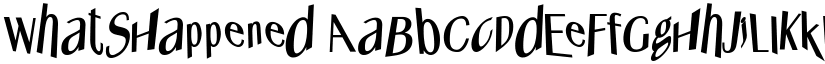 WhatsHappened font
