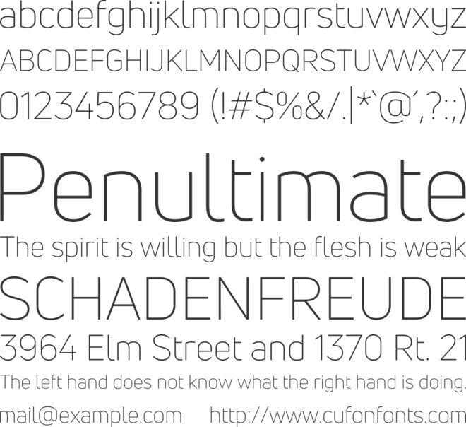 Uni Neue font preview