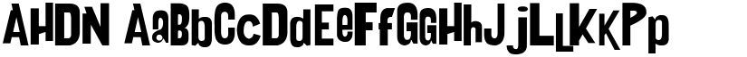 AHDN font