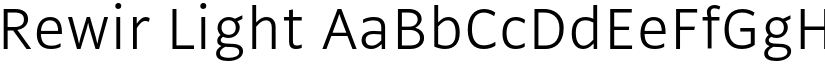 Rewir Light font