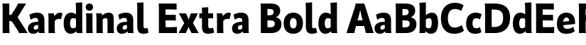Kardinal Extra Bold font