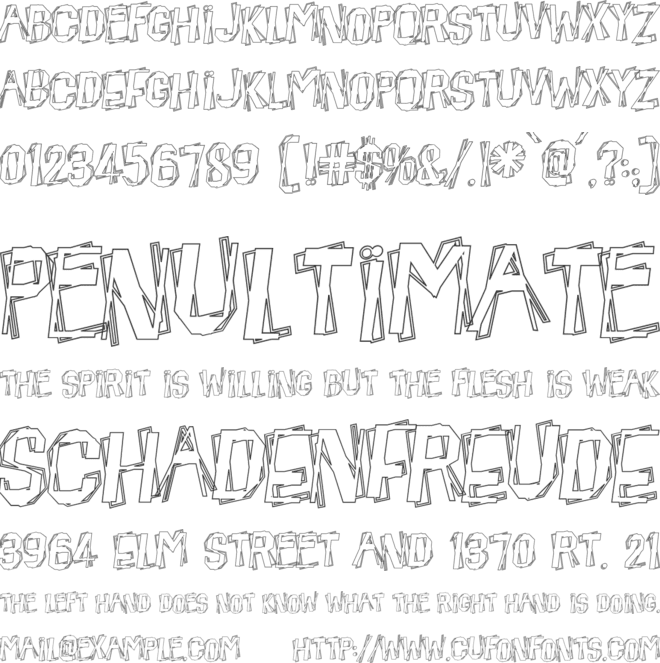 Beatnik Hayseed font preview