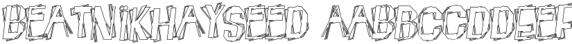 BeatnikHayseed font