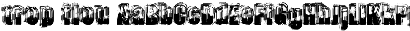 trop flou font