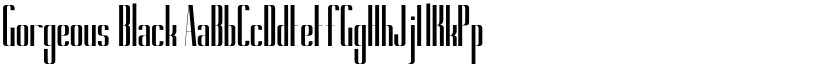 Gorgeous Black font