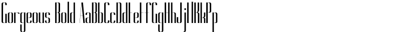 Gorgeous Bold font