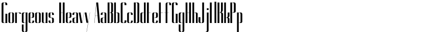Gorgeous Heavy font