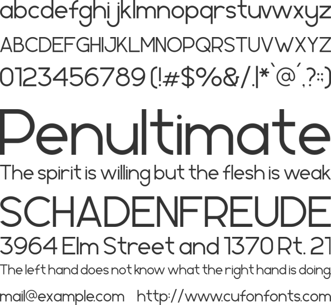 Geometrica Sans font preview
