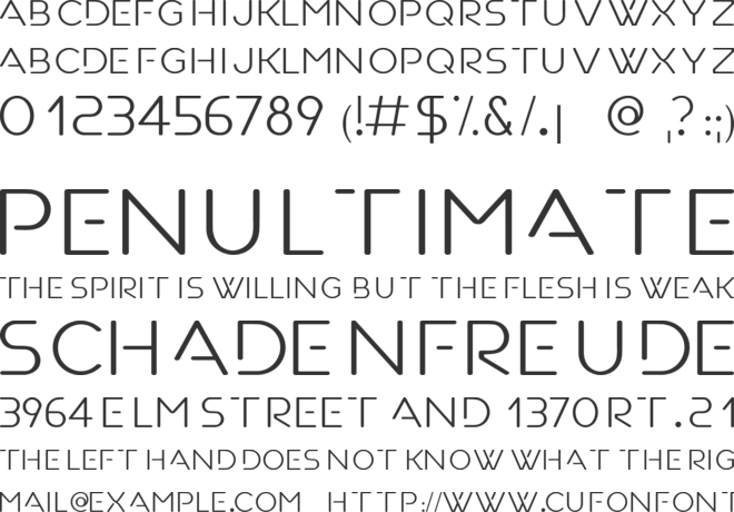 OROSKO Free font preview