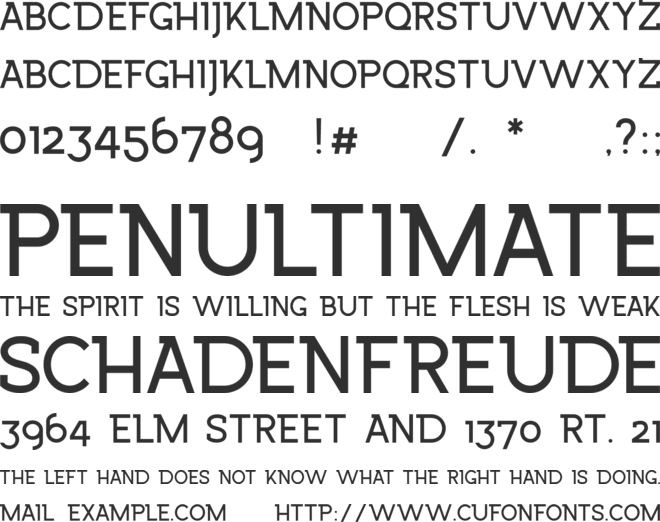 Wrangell font preview