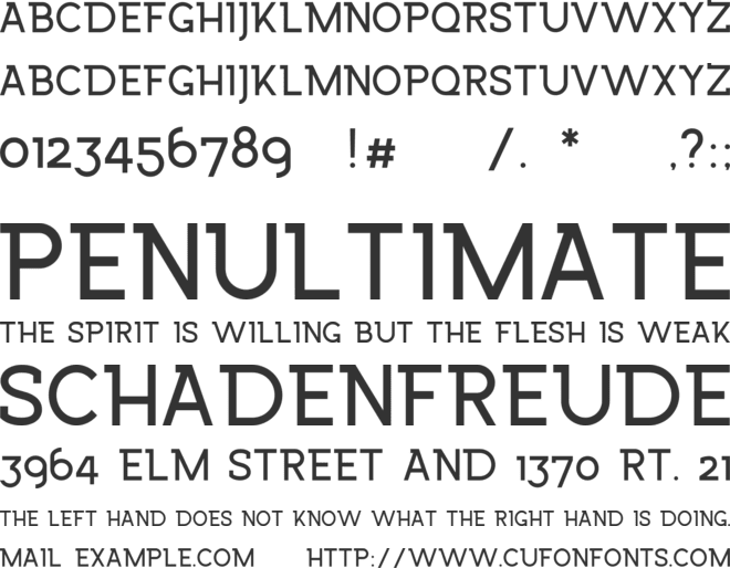 Wrangell font preview