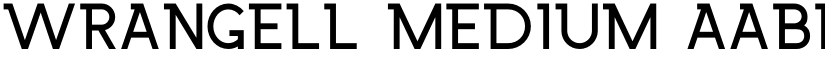 Wrangell Medium font