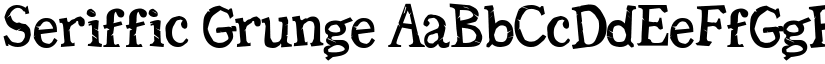 Seriffic Grunge font