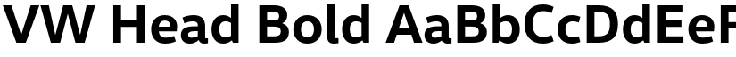 VW Head Bold font