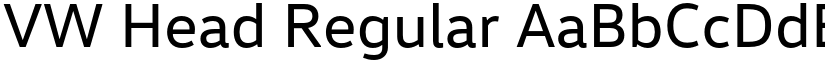 VW Head Regular font