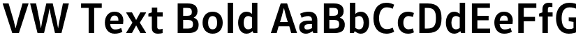 VW Text Bold font