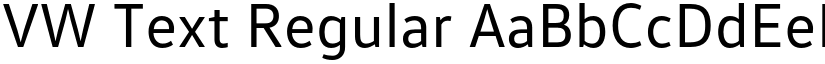 VW Text Regular font