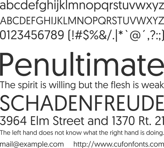 Geomanist font preview