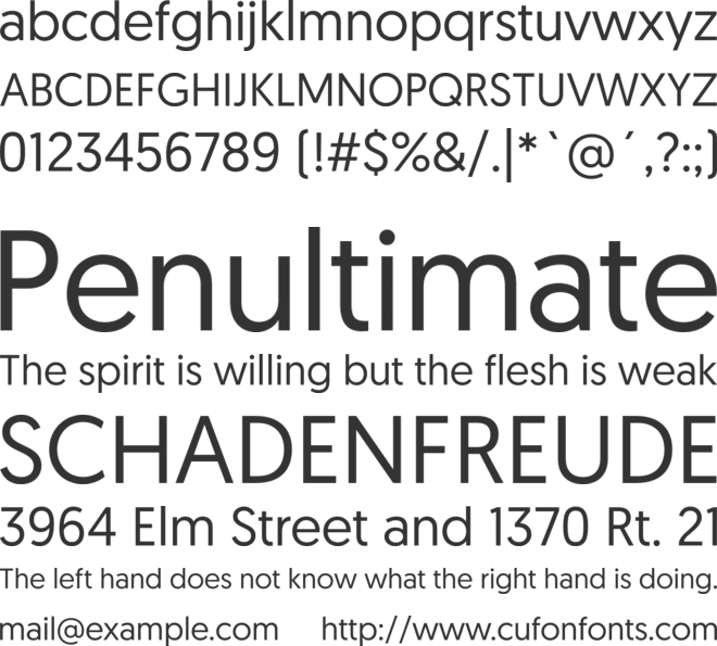 Geomanist font preview
