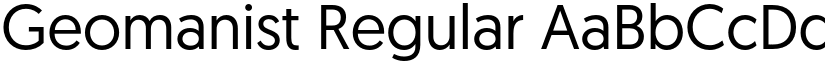 Geomanist Regular font