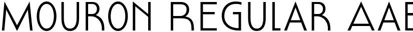 Mouron Regular font