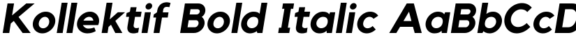 Kollektif Bold Italic font