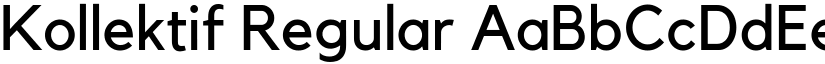 Kollektif Regular font