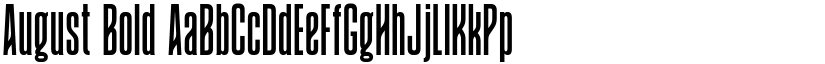 August Bold font