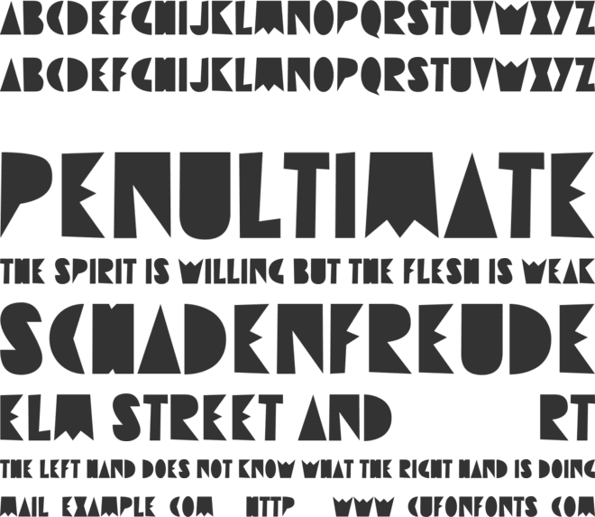 Destrukt font preview