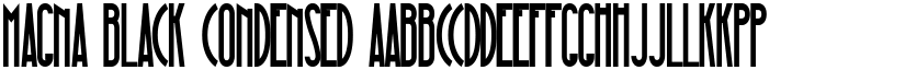 Magna Black Condensed font