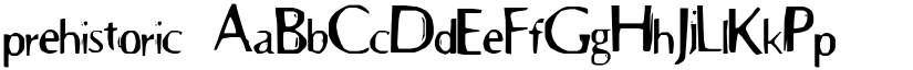 prehistoric font