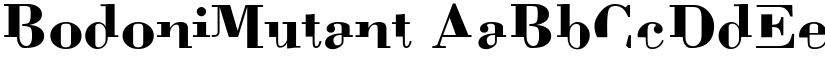 Bodoni Mutant font download