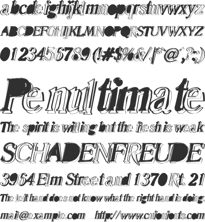 Malle font preview