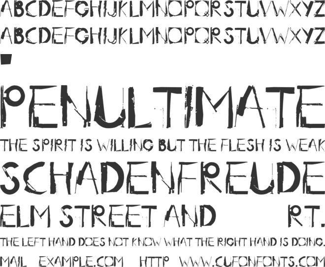 Radar.One font preview