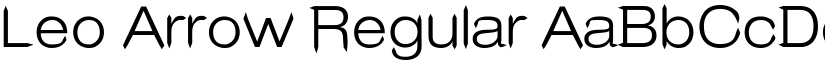 Leo Arrow Regular font