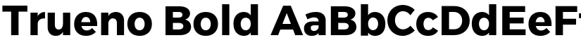 Trueno Bold font